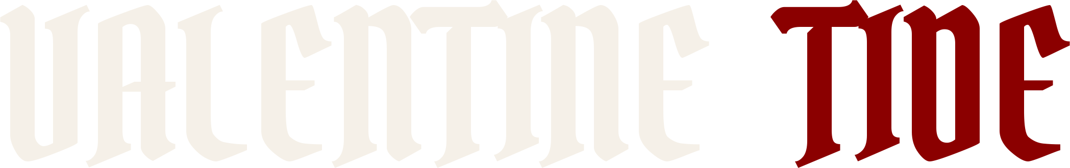 Valentine Tide wordmark